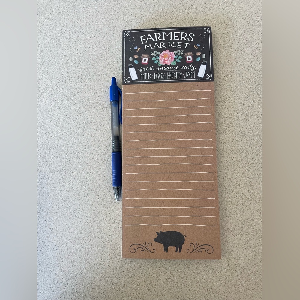 Grocery List Note Pad